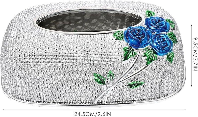 حامل مناديل مكتبي أنيق صندوق مناديل للمنزل مكتب حالة تخزين تصميم سطح أملس - Image 3